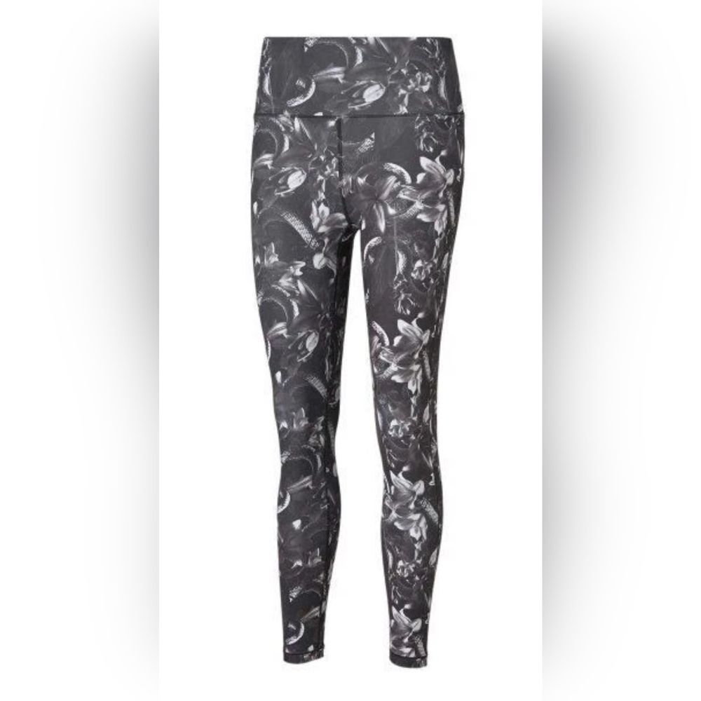 PUMA Floral Print High-waist Studio Crop